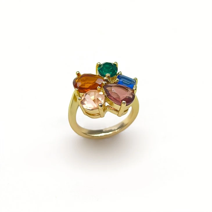 Anello floreale colorato